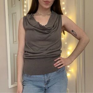 Cowl Neck Tank Top